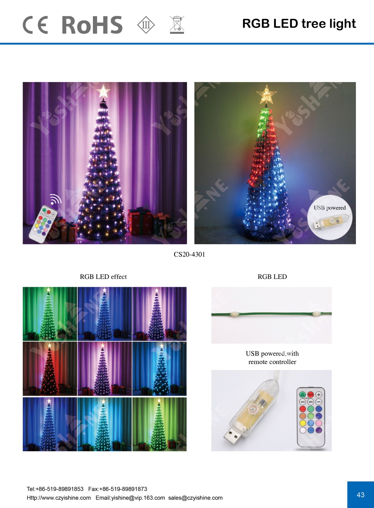 RGB LED Tree Light 